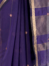 MIMOSA Jamun Maheshwari Cotton Cotton Saree — fleets shot full lifestyle
