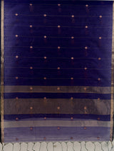 MIMOSA Jamun Maheshwari Cotton Cotton Saree — pallu and zari work detail