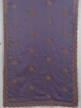 MIMOSA Lavender Banarasi Saree — pallu and zari work detail