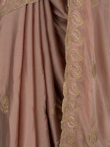 MIMOSA Peach Banarasi Saree — fleets shot full lifestyle