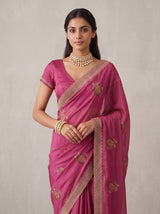 MIMOSA Gajari Banarasi Saree — pose 10 styling detail