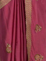 MIMOSA Gajari Banarasi Saree — fleets shot full lifestyle