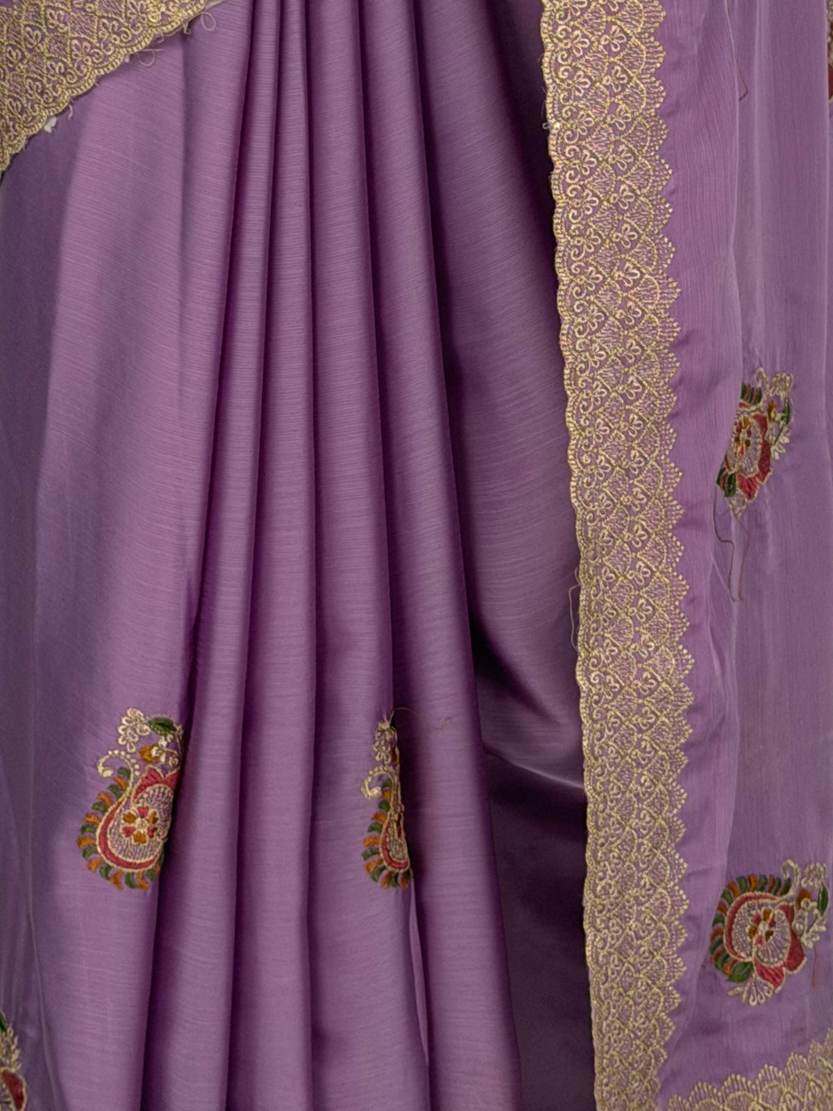 MIMOSA Lavender Banarasi Saree — fleets shot full lifestyle