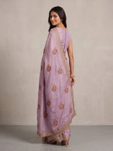 MIMOSA Pink Banarasi Saree — pose 7 styling detail