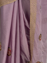 MIMOSA Pink Banarasi Saree — fleets shot full lifestyle