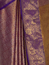 MIMOSA Magenta Kanjivaram Saree — fleets shot full lifestyle