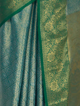 MIMOSA Sapphire Kanjivaram Saree — fleets shot full lifestyle