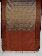 MIMOSA Jamun Kanjivaram Organza Saree — pallu and zari work detail
