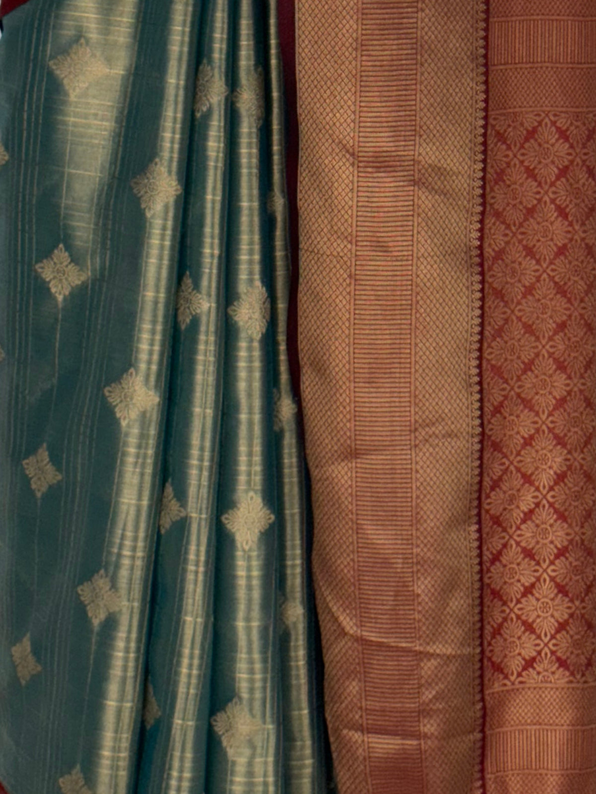 MIMOSA Sapphire Kanjivaram Saree — fleets shot full lifestyle