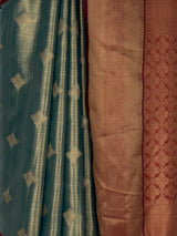 MIMOSA Sapphire Kanjivaram Saree — fleets shot full lifestyle