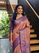 MIMOSA Rani Kanjivaram Art Silk Saree — pose 10 styling detail