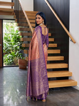 MIMOSA Rani Kanjivaram Art Silk Saree — pose 7 styling detail