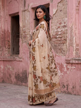 MIMOSA Mehndi Banarasi Saree — pose 9 styling detail