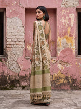 MIMOSA Olive Banarasi Saree — pose 7 styling detail