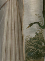 MIMOSA Green Banarasi Saree — fleets shot full lifestyle