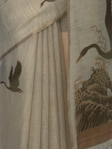 MIMOSA Olive Banarasi Saree — fleets shot full lifestyle