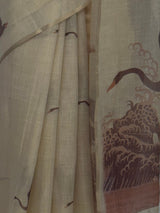 MIMOSA Peach Banarasi Saree — fleets shot full lifestyle