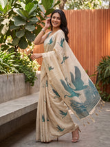 MIMOSA Rama Banarasi Saree — pose 9 styling detail