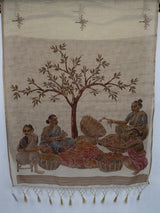 MIMOSA Mustard Banarasi Saree — pallu and zari work detail