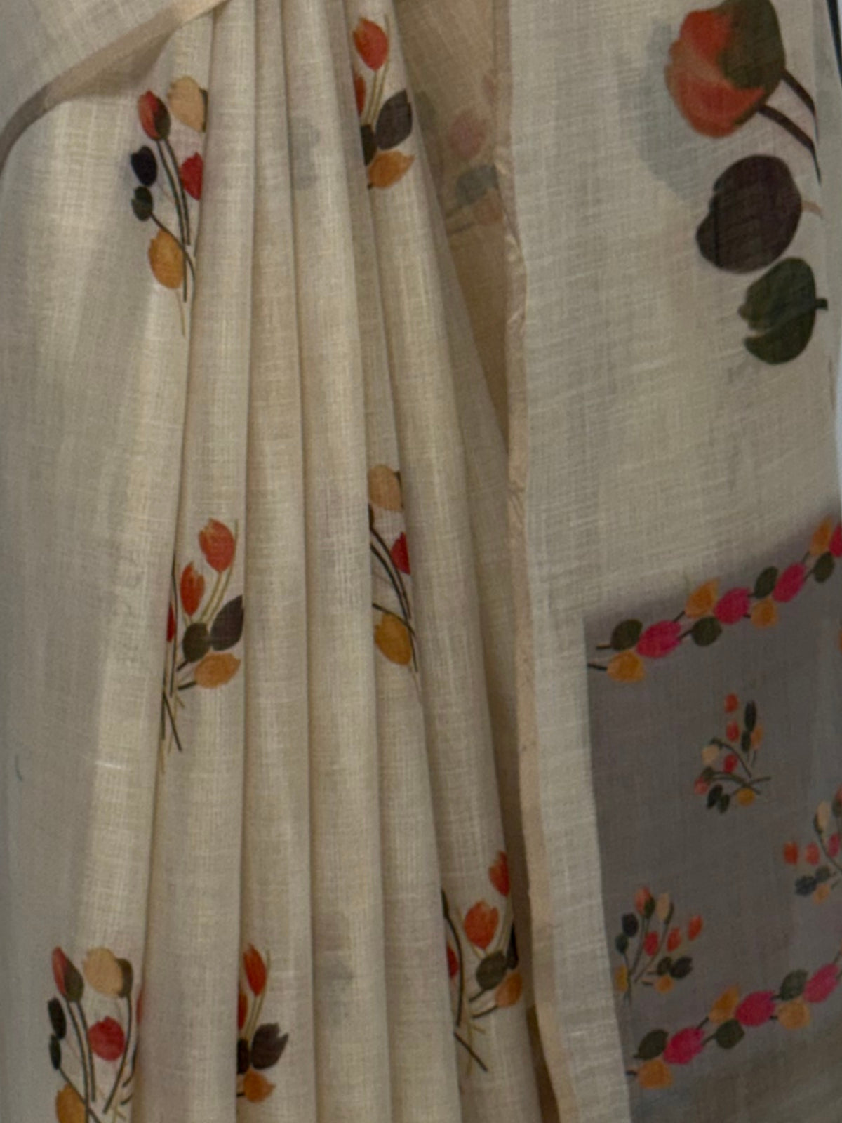 MIMOSA Grey Banarasi Saree — fleets shot full lifestyle