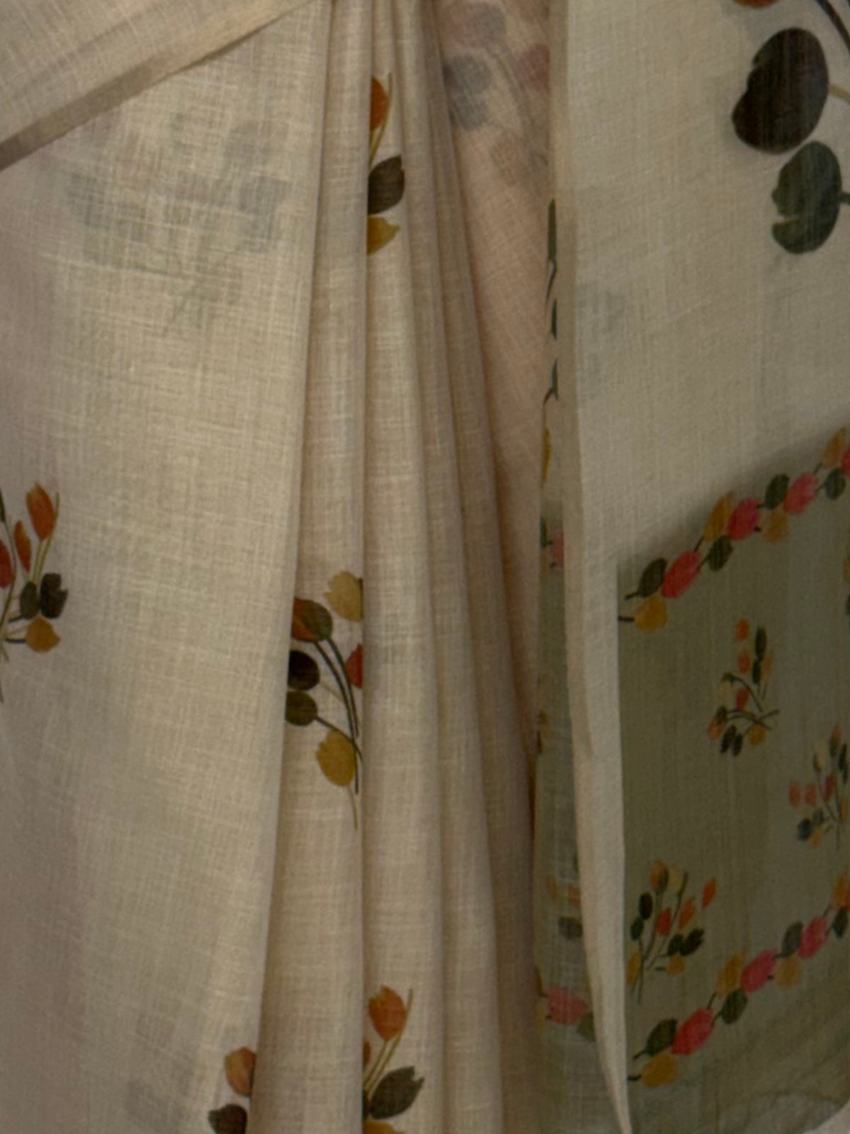 MIMOSA Olive Banarasi Saree — fleets shot full lifestyle