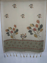 MIMOSA Olive Banarasi Saree — pallu and zari work detail