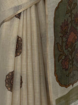 MIMOSA Olive Banarasi Saree — fleets shot full lifestyle