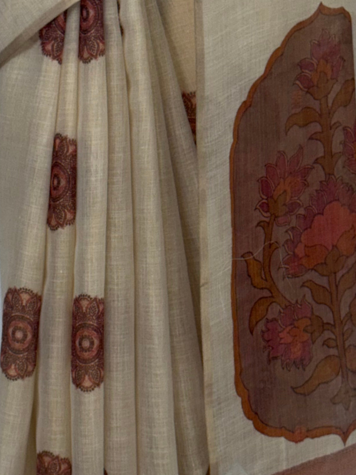 MIMOSA Strawberry Banarasi Saree — fleets shot full lifestyle