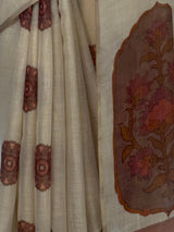 MIMOSA Strawberry Banarasi Saree — fleets shot full lifestyle