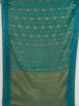 MIMOSA Sapphire Banarasi Saree — pallu and zari work detail
