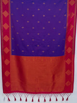 MIMOSA Purple Kanjivaram Saree — pallu and zari work detail