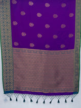 MIMOSA Purple Kanjivaram Saree — pallu and zari work detail