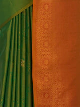 MIMOSA Green Kanjivaram Art Silk Saree — fleets shot full lifestyle