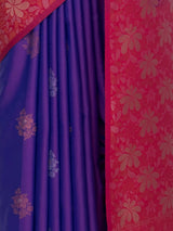 MIMOSA Purple Kanjivaram Saree — fleets shot full lifestyle