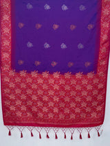 MIMOSA Purple Kanjivaram Saree — pallu and zari work detail