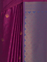 MIMOSA Wine Kanjivaram Saree — fleets shot full lifestyle