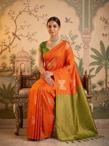 MIMOSA Gold Kanjivaram Saree — pose 8 styling detail