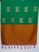 MIMOSA Rama Kanjivaram Saree — pallu and zari work detail