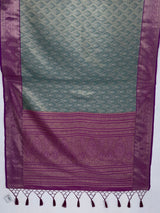 MIMOSA Sapphire Kanjivaram Saree — pallu and zari work detail
