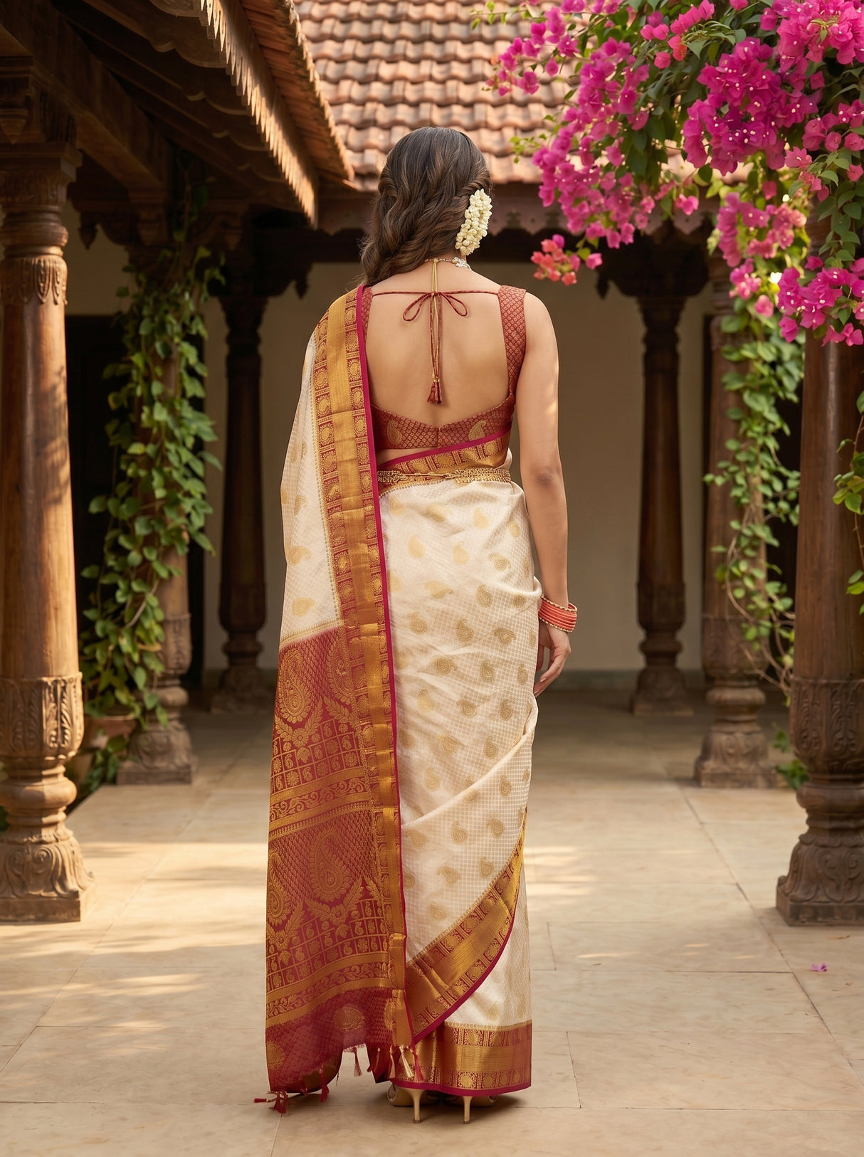 MIMOSA Saree Saree — pose 2 styling detail