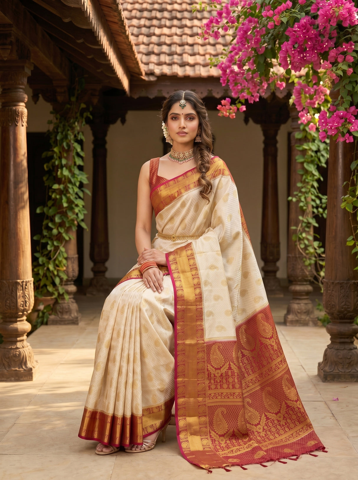 MIMOSA Saree Saree — pose 8 styling detail