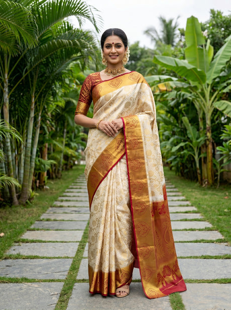 MIMOSA Saree Saree — front view on mannequin