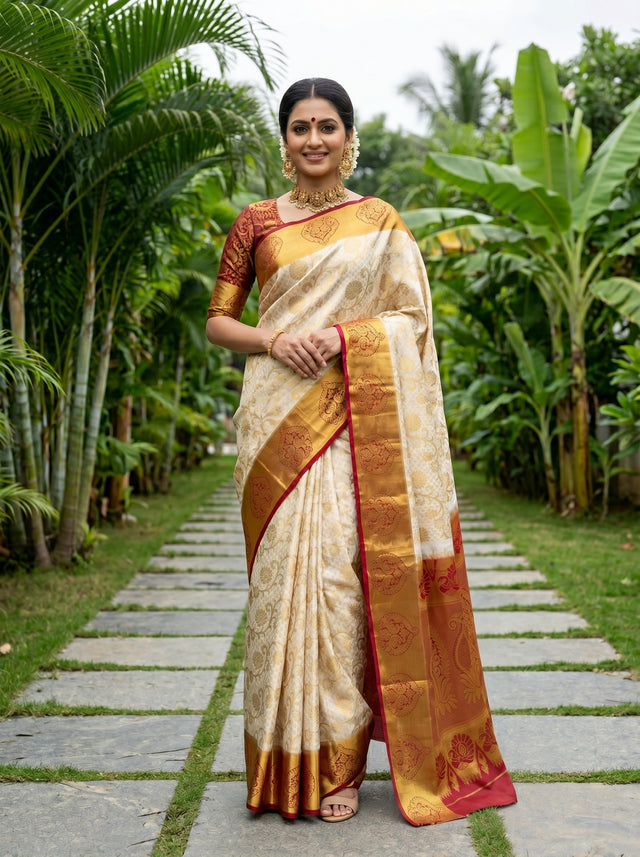 MIMOSA Saree Saree — front view on mannequin