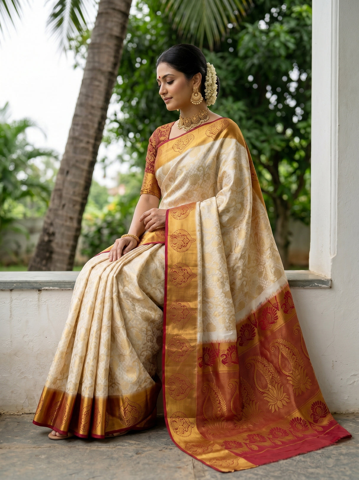 MIMOSA Saree Saree — pose 3 styling detail