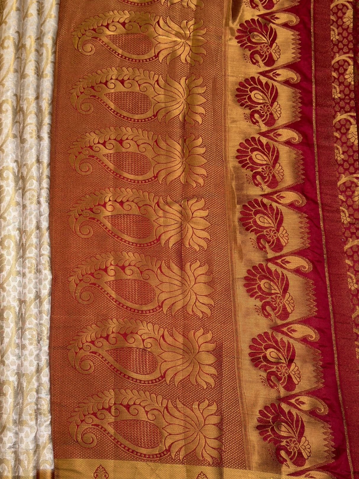 MIMOSA Saree Saree — pallu and zari work detail