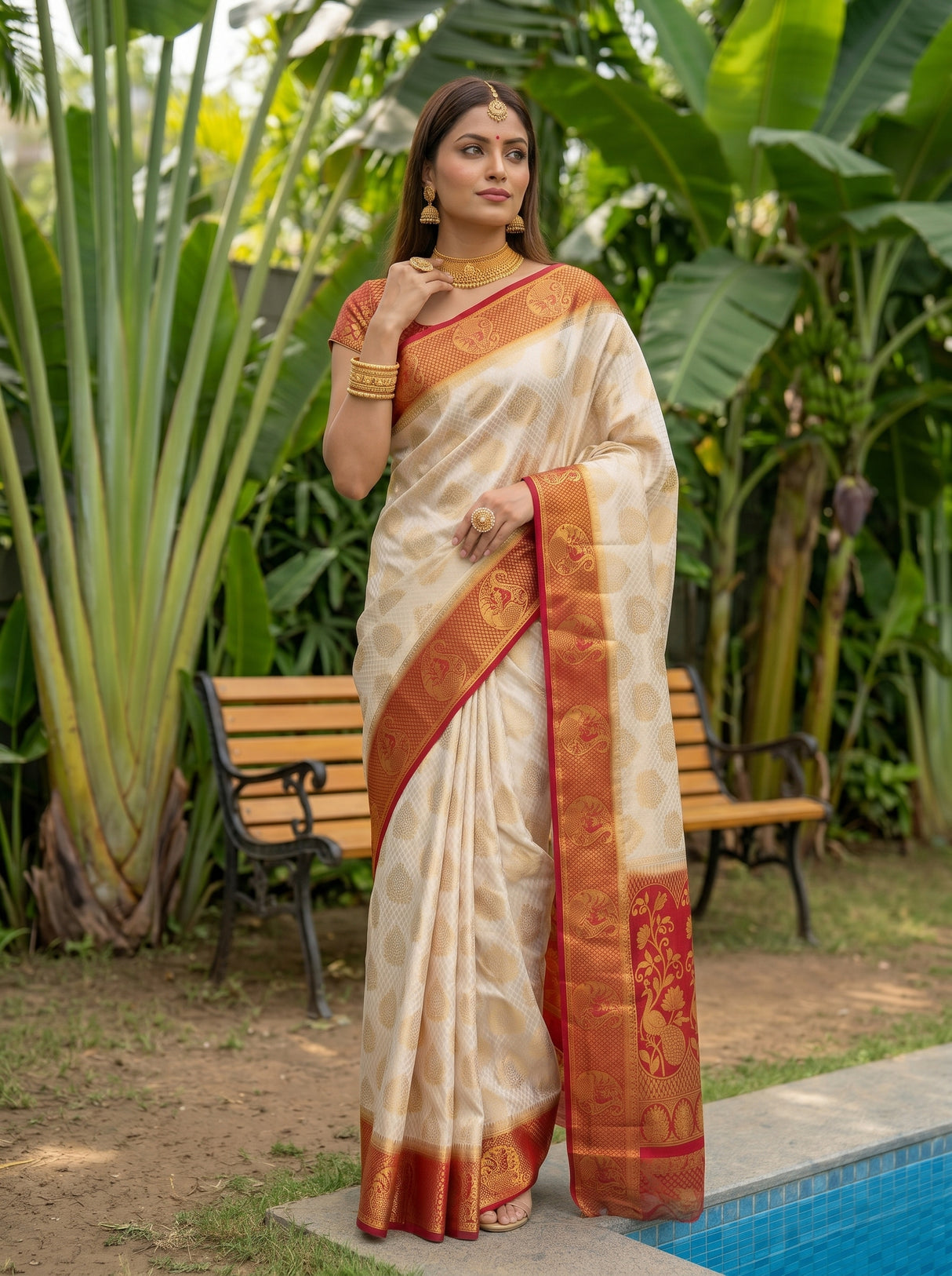 MIMOSA Saree Saree — pose 4 styling detail