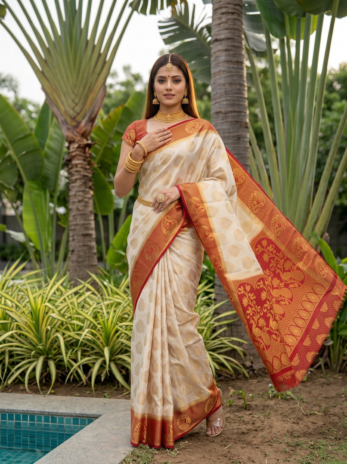 MIMOSA Saree Saree — pose 9 styling detail