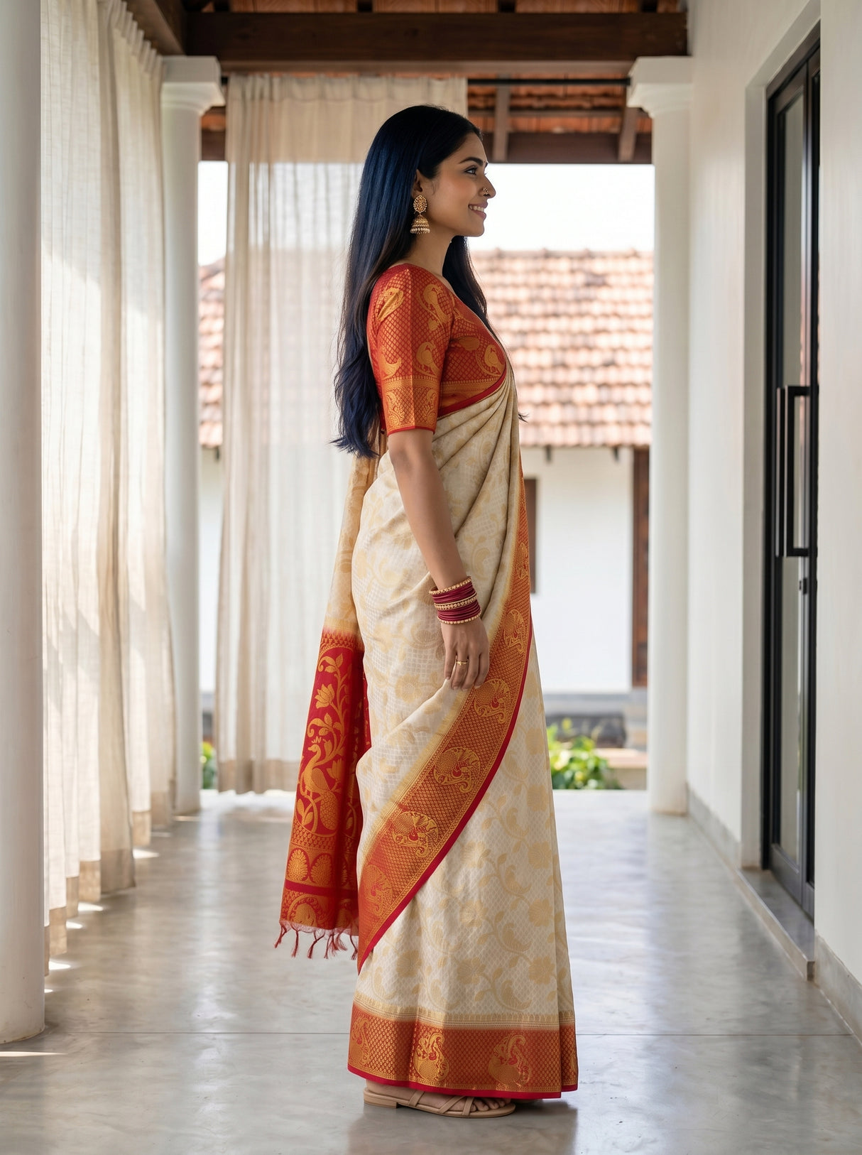MIMOSA Saree Saree — pose 3 styling detail