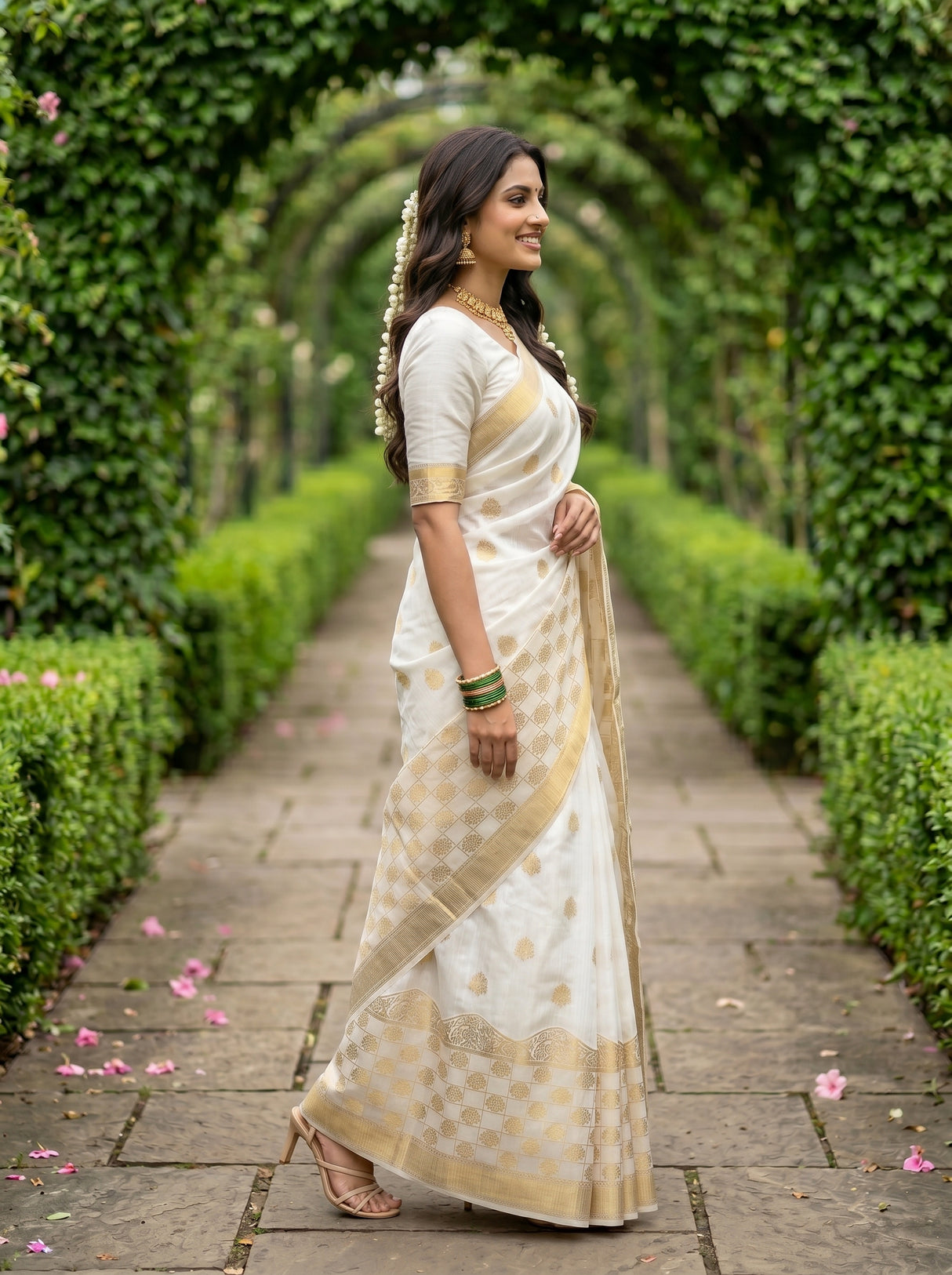 MIMOSA Saree Saree — pose 3 styling detail
