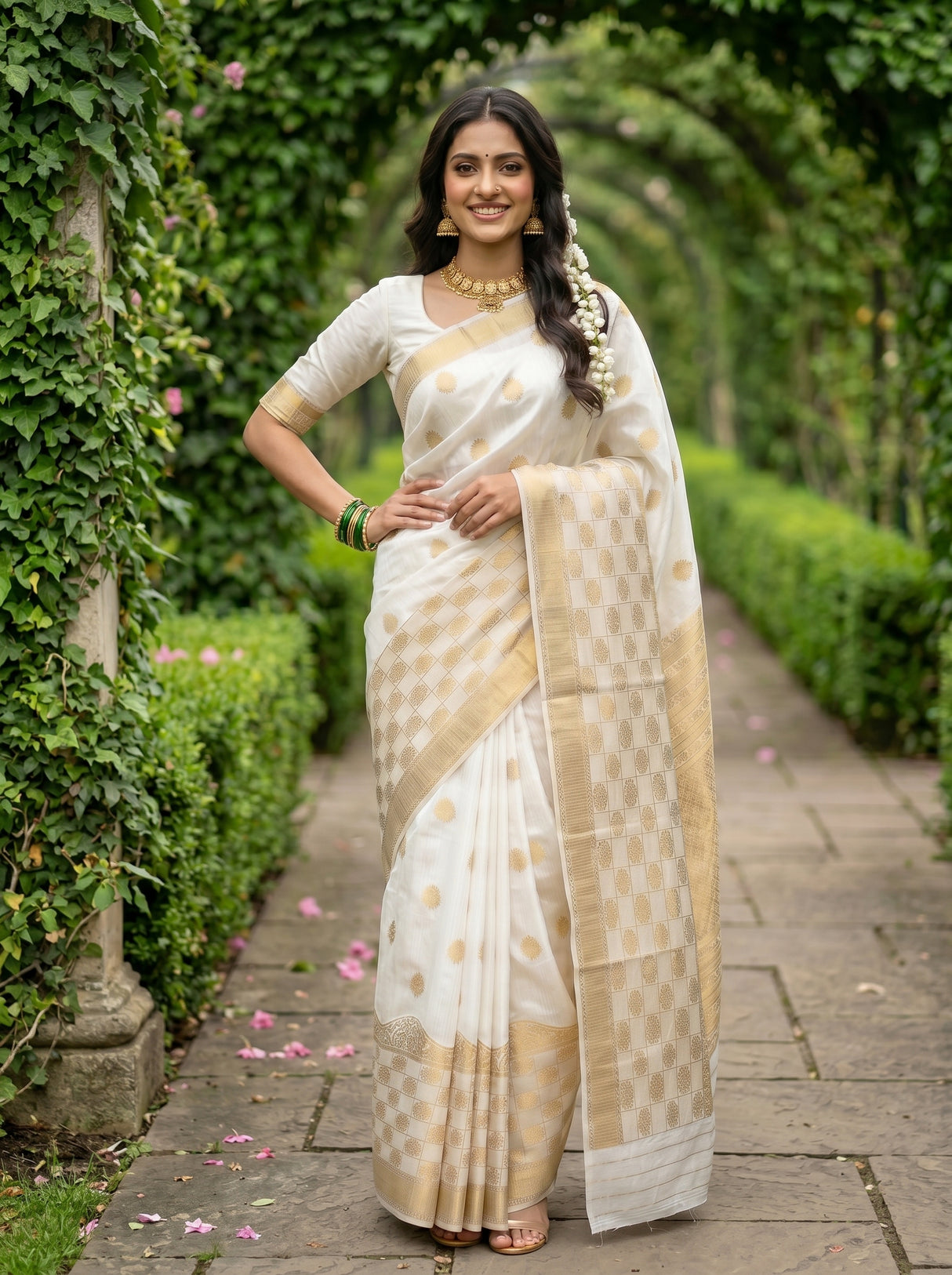 MIMOSA Saree Saree — pose 4 styling detail